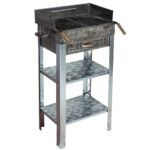 MTH-102 Battal Boy Pervazlı Çekmeceli Maltız Izgaralı Mangal