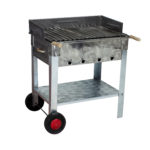 MTH-131 Pervazlı Lama Izgaralı Mangal (2 Tekerlekli)