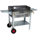 MTH-158 Pervazlı Kanatlı Çekmeceli Maltız Izgaralı Mangal (2 Tekerlekli)