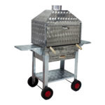 MTH-203 Davlumbazlı Kanatlı Çekmeceli Lama Izgaralı Mangal (4 Tekerlekli)