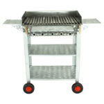 MTH-237 Battal Boy Pervazlı Kanatlı Lama Izgaralı Lux Mangal (4 Tekerlekli)