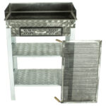 MTH-260 Battal Boy Çekmeceli Pervazlı Maltız Izgaralı Mangal