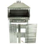 MTH-265 Davlumbazlı Bacalı Lama Izgaralı Çekmeceli Mangal