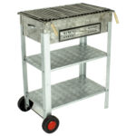 MTH-252 Battal Boy Çekmeceli Lama Izgaralı Mangal (2 Tekerlekli)