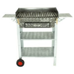 MTH-337 Battal Boy Çekmeceli Pervazlı Lama Izgaralı Kanatlı Lüx Mangal (2 Tekerlekli)