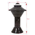 KAPAKLI EMAYE MANGAL BARBEKÜ BORU TİPLİ ÇİFT HAVALANDIRMALI