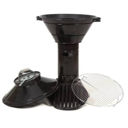 KAPAKLI EMAYE MANGAL BARBEKÜ BORU TİPLİ ÇİFT HAVALANDIRMALI - Görsel 5